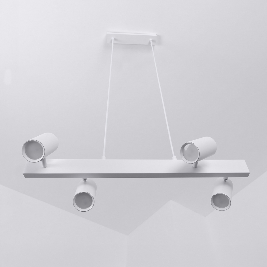 Brilagi - Lustru LED RGBW reglabil, suspendat pe cablu SELE 4xGU10/6,5W/230V 2700-6500K alb
