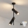 Brilagi - Lustră LED RGBW reglabilă pe tijă BRANCH 2xGU10/6,5W/230V 2700-6500K neagră