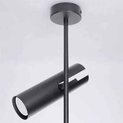 Brilagi - Lustră LED RGBW reglabilă pe tijă BRANCH 2xGU10/6,5W/230V 2700-6500K neagră