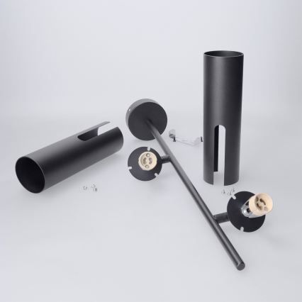 Brilagi - Lustră LED RGBW reglabilă pe tijă BRANCH 2xGU10/6,5W/230V 2700-6500K neagră