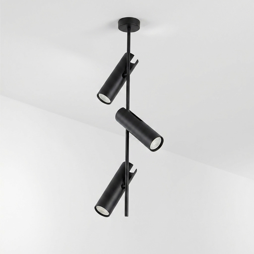Brilagi - Lustra LED RGBW reglabilă pe tijă BRANCH 3xGU10/6,5W/230V 2700-6500K neagră