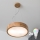 Brilagi - Lustra LED RGBW reglabilă suspendată pe cablu CARVALHO 2xE27/9W/230V 2700-6500K Wi-Fi stejar Ø 37 cm