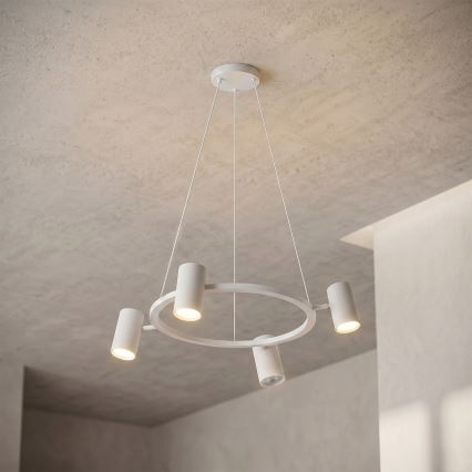 BRILAGI - Lustra LED RGBW compatibilă cu dimmer, suspendată pe cablu SELE 4xGU10/6,5W/230V 2700-6500K albă