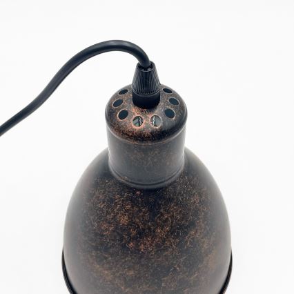 Brilagi - Lustră LED RIDDY pe cablu, 1xE27/60W/230V, cupru/patină