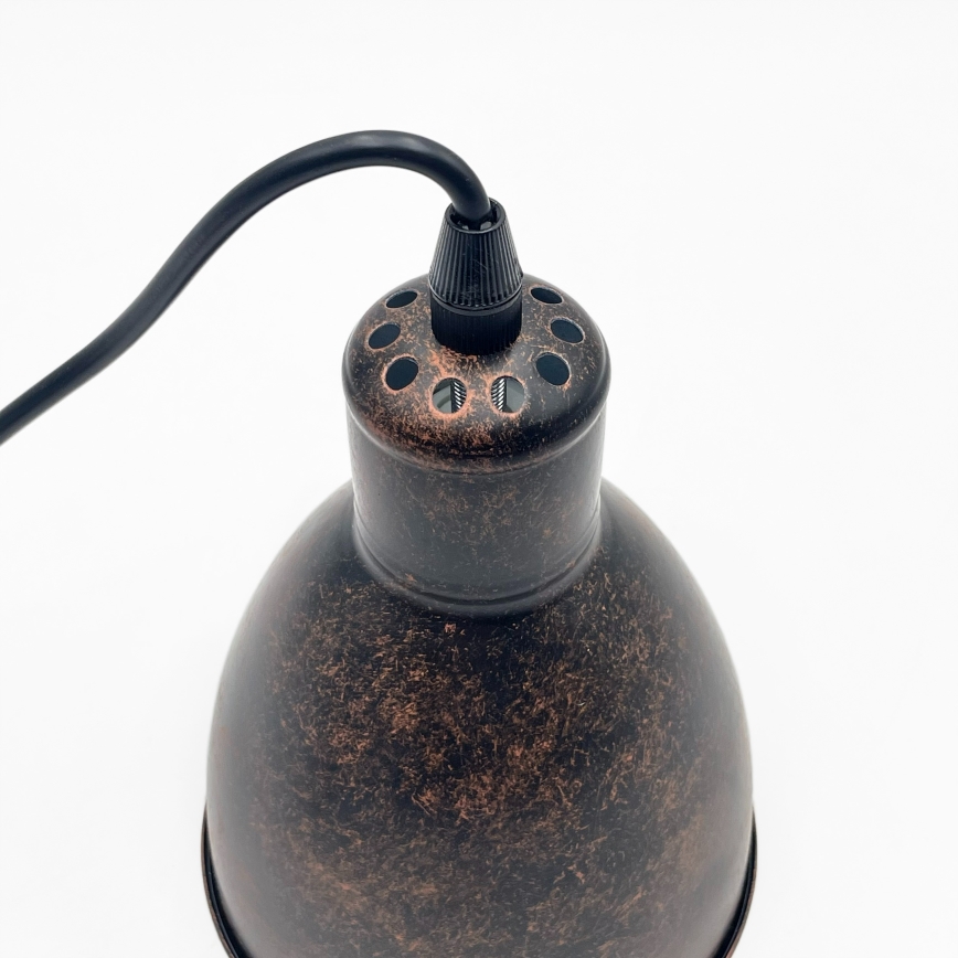 Brilagi - Lustră LED RIDDY pe cablu, 1xE27/60W/230V, cupru/patină