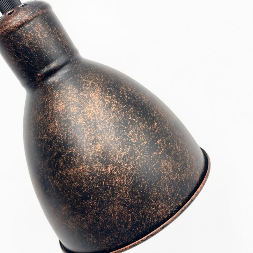 Brilagi - Lustră LED RIDDY pe cablu, 1xE27/60W/230V, cupru/patină