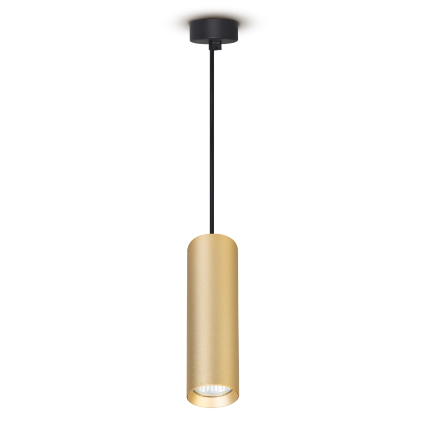 Brilagi - Pendul LED RGBW reglabil pe cablu SELE 1xGU10/4,8W/230V 3000K negru/auriu + telecomandă
