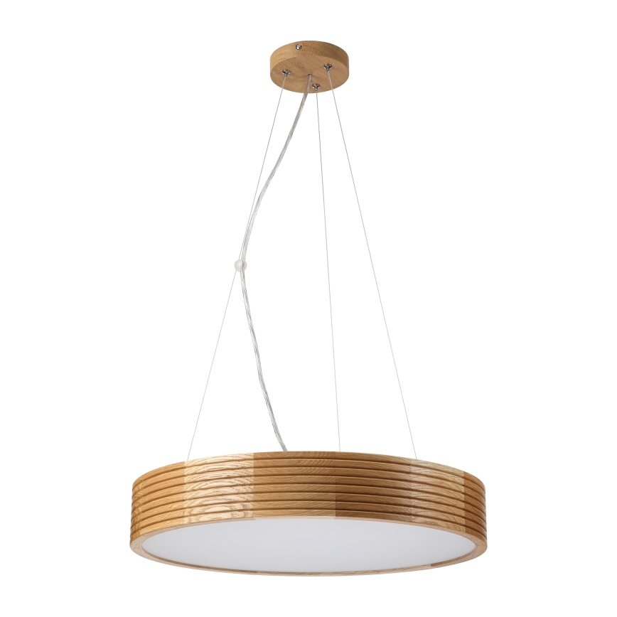 Brilagi - Lustra LED suspendată CARVALHO MODERN, 3x E27/60W/230V, stejar, Ø 47,5 cm