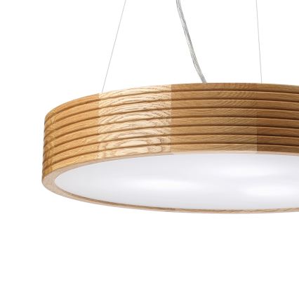 Brilagi - Lustra LED suspendată CARVALHO MODERN, 3x E27/60W/230V, stejar, Ø 47,5 cm