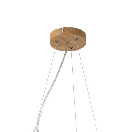 Brilagi - Lustra LED suspendată CARVALHO MODERN, 3x E27/60W/230V, stejar, Ø 47,5 cm