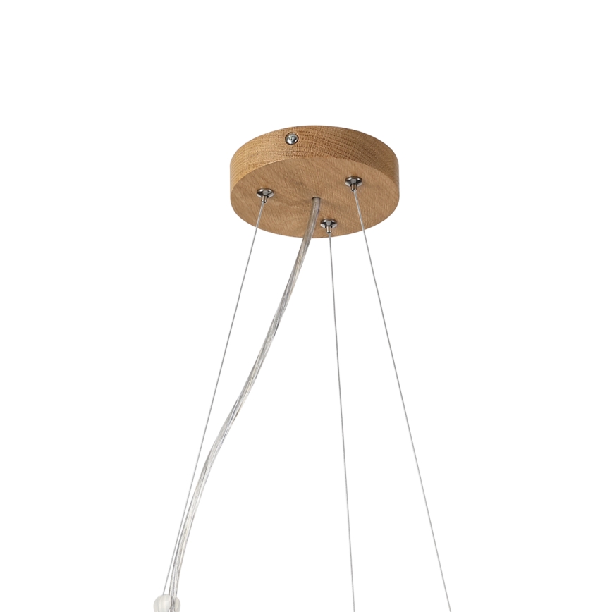 Brilagi - Lustra LED suspendată CARVALHO MODERN, 3x E27/60W/230V, stejar, Ø 47,5 cm