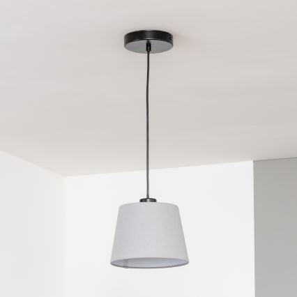 Brilagi - Lustră LED suspendată CERIA pe cablu, 1x E27, 40 W, 230 V, Ø 20,5 cm, gri