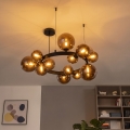 Brilagi - Lustră LED suspendată cu cablu MILLA 15xG9/3W/230V maro/maro fumuriu