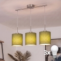 Brilagi - Lustră LED suspendată cu cablu NUBILA 3xE27/60W/230V verde