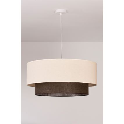 Brilagi - Lustră LED suspendată în stil Boho, 3xE27/15W/230V, Ø 60 cm, crem/maro