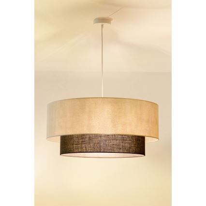 Brilagi - Lustră LED suspendată în stil Boho, 3xE27/15W/230V, Ø 60 cm, crem/maro