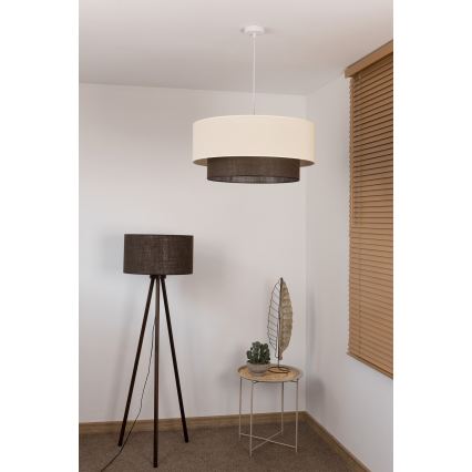 Brilagi - Lustră LED suspendată în stil Boho, 3xE27/15W/230V, Ø 60 cm, crem/maro