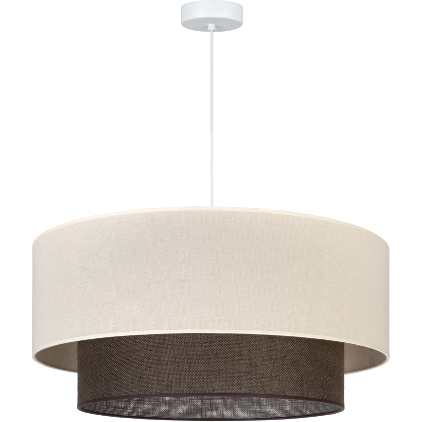 Brilagi - Lustră LED suspendată în stil Boho, 3xE27/15W/230V, Ø 60 cm, crem/maro