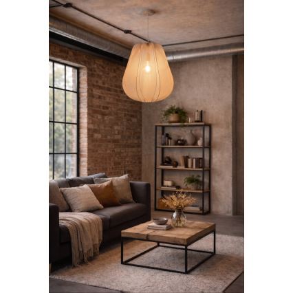 Brilagi - Lustră LED suspendată pe cablu ARVEN 1xE27/8W/230V, Ø 37 cm, bej