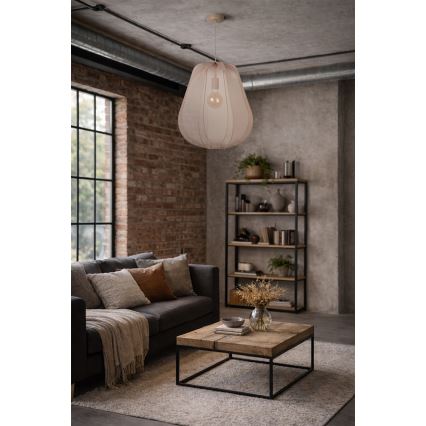 Brilagi - Lustră LED suspendată pe cablu ARVEN 1xE27/8W/230V, Ø 37 cm, bej