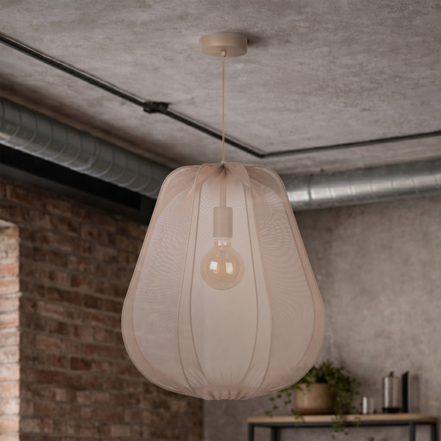 Brilagi - Lustră LED suspendată pe cablu ARVEN 1xE27/8W/230V, Ø 37 cm, bej