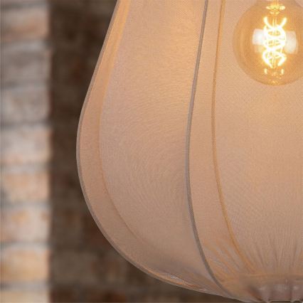 Brilagi - Lustră LED suspendată pe cablu ARVEN 1xE27/8W/230V, Ø 37 cm, bej