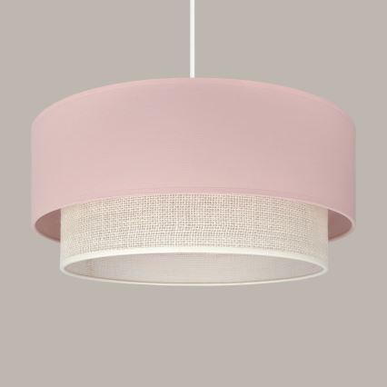 Brilagi - Lustră LED suspendată pe cablu BOHO BOBO, 1xE27/60W/230V, Ø 40 cm, roz/crem