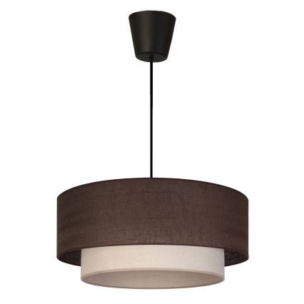 Brilagi - Lustra LED suspendată pe cablu BOHO ECO, 1xE27/10W/230V, Ø 40 cm, maro/crem