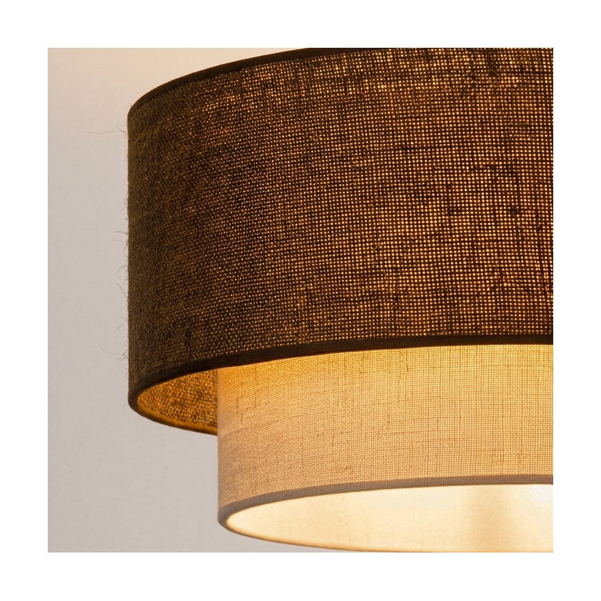 Brilagi - Lustra LED suspendată pe cablu BOHO ECO, 1xE27/10W/230V, Ø 40 cm, maro/crem