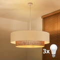Brilagi - Lustră LED suspendată pe cablu BOHO STYLE 3xE27/15W/230V Ø 80 cm