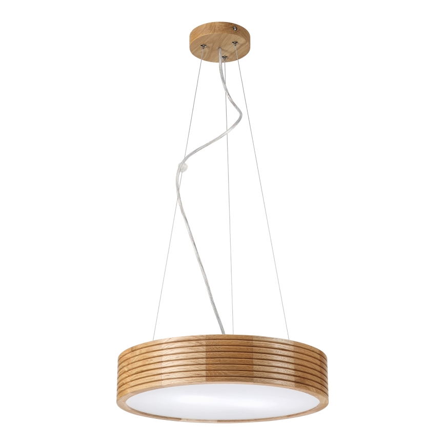 Brilagi - Lustră LED suspendată pe cablu CARVALHO MODERN 2xE27/60W/230V, stejar, Ø 37,5 cm