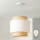 Brilagi - Lustră LED suspendată pe cablu CERIA 1xE27/40W/230V, diam. 30 cm, bej/alb