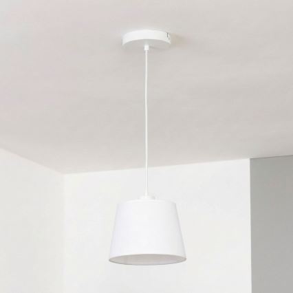 Brilagi - Lustră LED suspendată pe cablu CERIA 1xE27/40W/230V Ø 20,5 cm albă