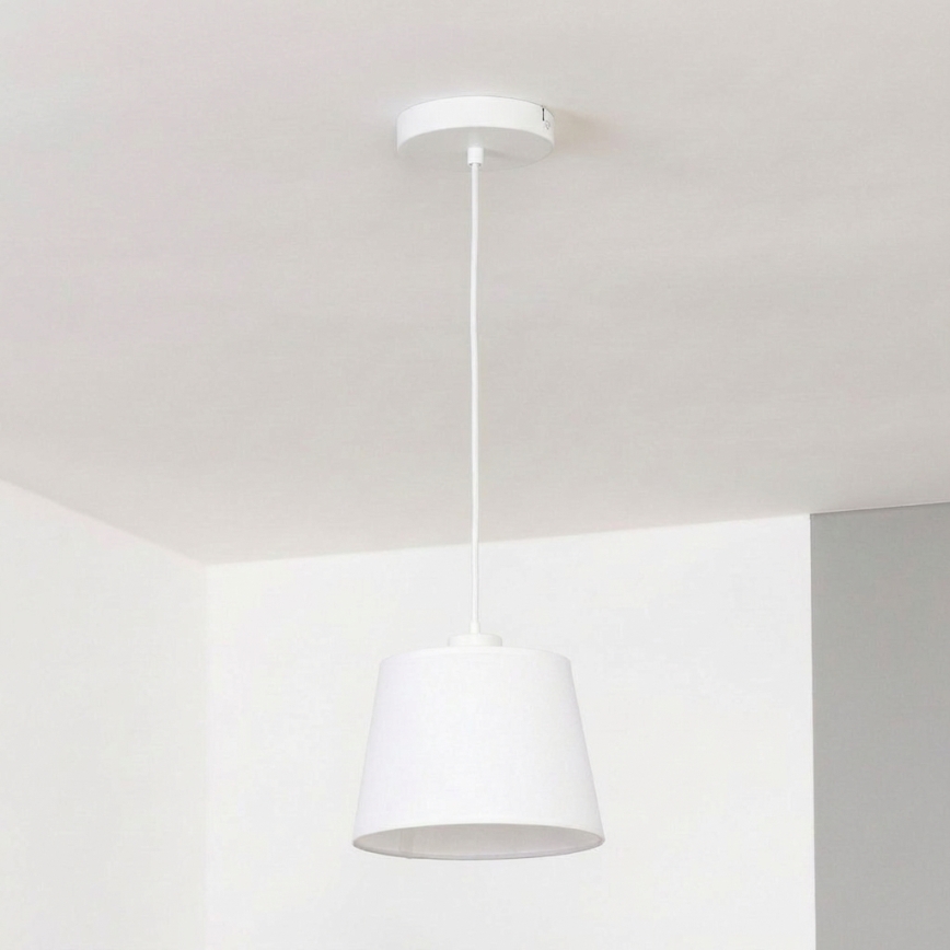 Brilagi - Lustră LED suspendată pe cablu CERIA 1xE27/40W/230V Ø 20,5 cm albă