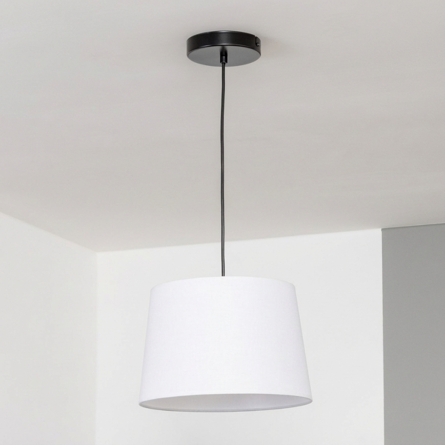 Brilagi - Lustra LED suspendată pe cablu CERIA 1xE27/40W/230V Ø 30 cm albă