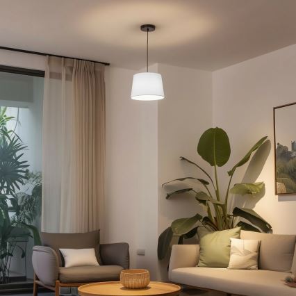 Brilagi - Lustra LED suspendată pe cablu CERIA 1xE27/40W/230V Ø 30 cm albă