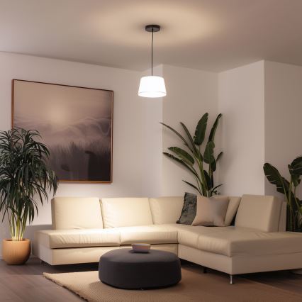 Brilagi - Lustră LED suspendată pe cablu CERIA 1xE27/40W/230V Ø25 cm, albă