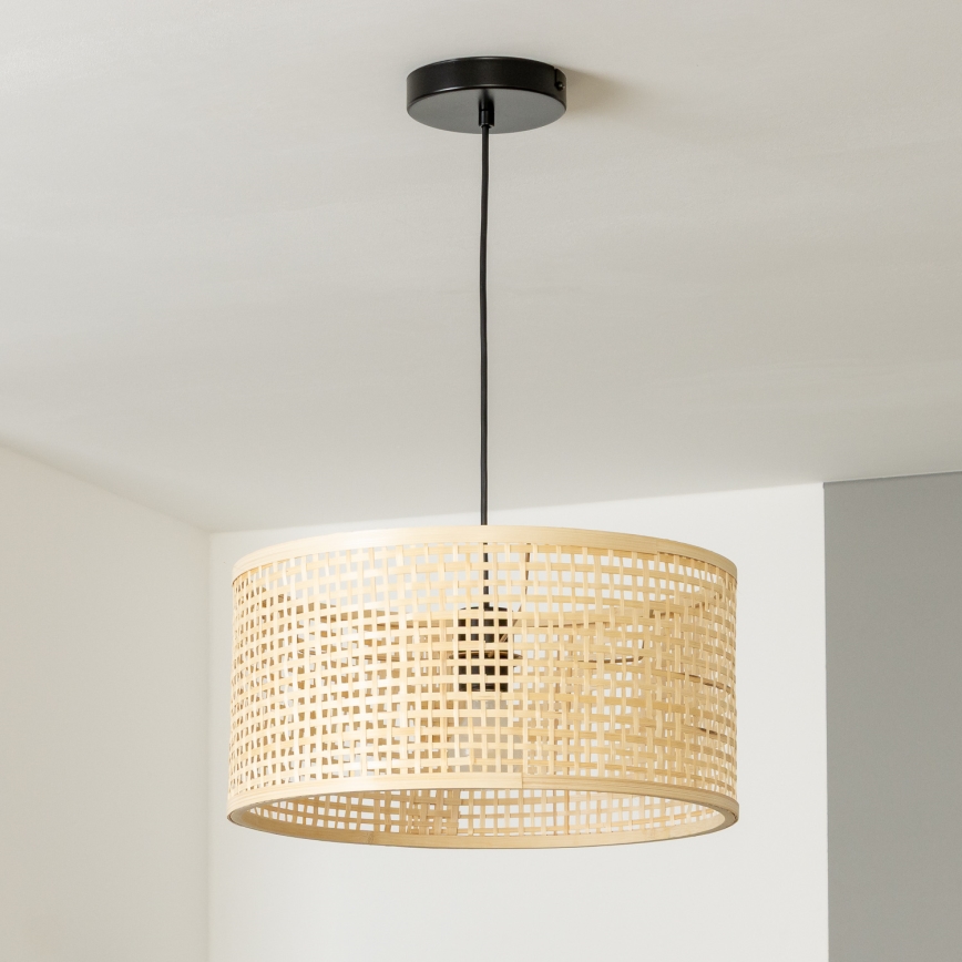 Brilagi - Lustră LED suspendată pe cablu CERIA BOHO 1xE27/40W/230V Ø 25 cm bambus