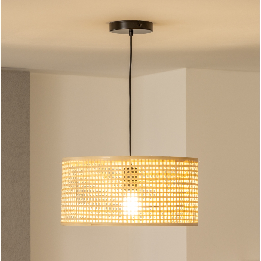 Brilagi - Lustră LED suspendată pe cablu CERIA BOHO 1xE27/40W/230V Ø 25 cm bambus