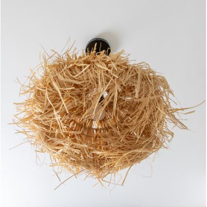 Brilagi - Lustră LED suspendată pe cablu CERIA BOHO, 1xE27/40W/230V, Ø 40 cm, rafie