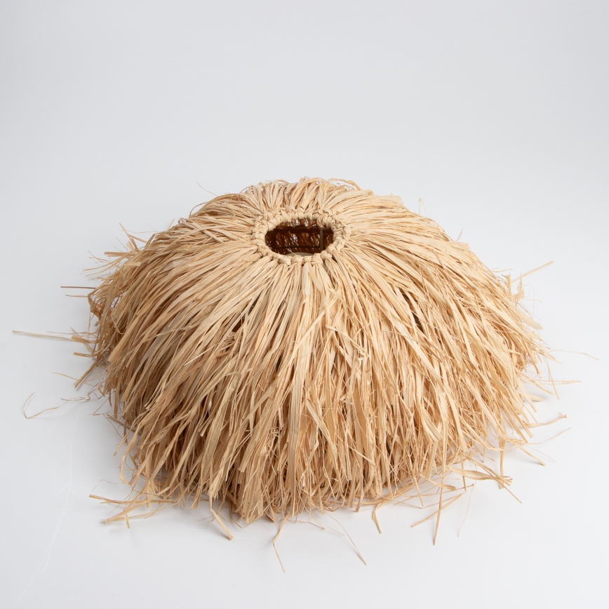 Brilagi - Lustră LED suspendată pe cablu CERIA BOHO, 1xE27/40W/230V, Ø 40 cm, rafie