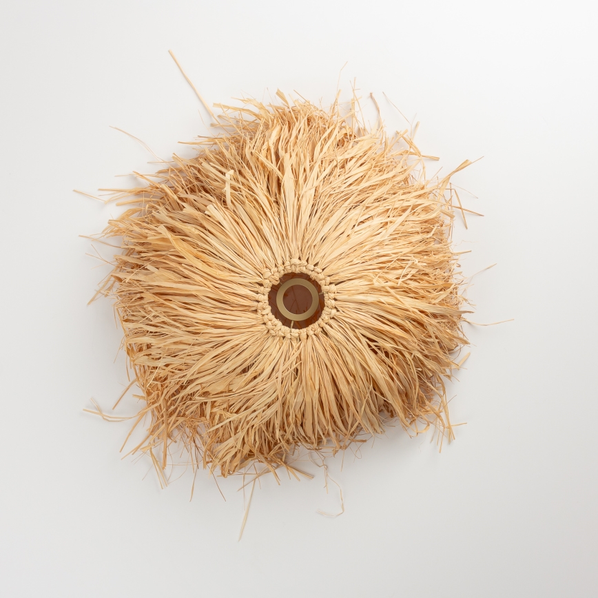 Brilagi - Lustră LED suspendată pe cablu CERIA BOHO, 1xE27/40W/230V, Ø 40 cm, rafie