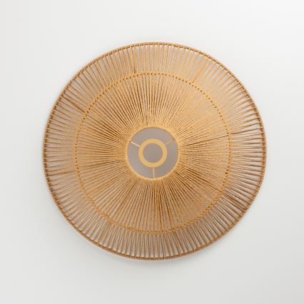 Brilagi - Lustră LED suspendată pe cablu CERIA BOHO 1xE27/40W/230V Ø 50 cm maro