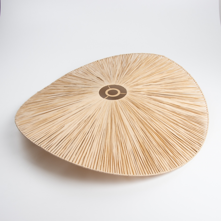 Brilagi - Lustră LED suspendată pe cablu CERIA BOHO, 1xE27/40W/230V, Ø 80 cm, din rafie