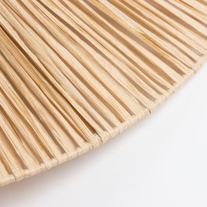 Brilagi - Lustră LED suspendată pe cablu CERIA BOHO, 1xE27/40W/230V, Ø 80 cm, din rafie