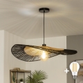 BRILAGI - Lustră LED suspendată pe cablu CERIA BOHO 1xE27/40W/230V Ø 80 cm negru/maro