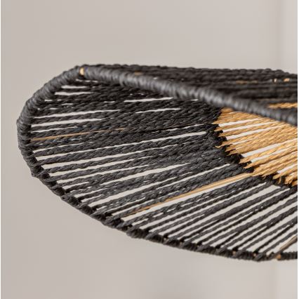 Brilagi - Lustră LED suspendată pe cablu CERIA BOHO 1xE27/40W/230V Ø 80 cm negru/maro