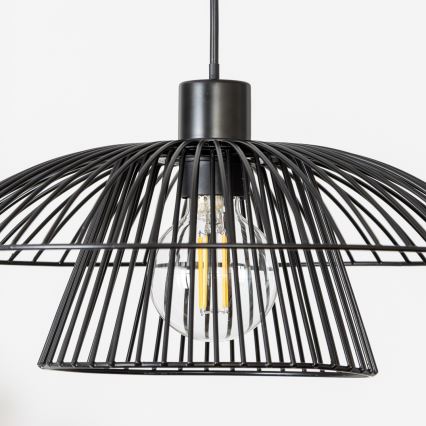 Brilagi - Lustră LED suspendată pe cablu CERIA WIRE 1xE27/40W/230V Ø 38 cm negru