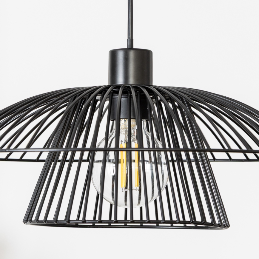 Brilagi - Lustră LED suspendată pe cablu CERIA WIRE 1xE27/40W/230V Ø 38 cm negru