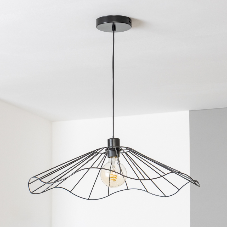 Brilagi - Lustră LED suspendată pe cablu CERIA WIRE 1xE27/40W/230V Ø 60 cm negru